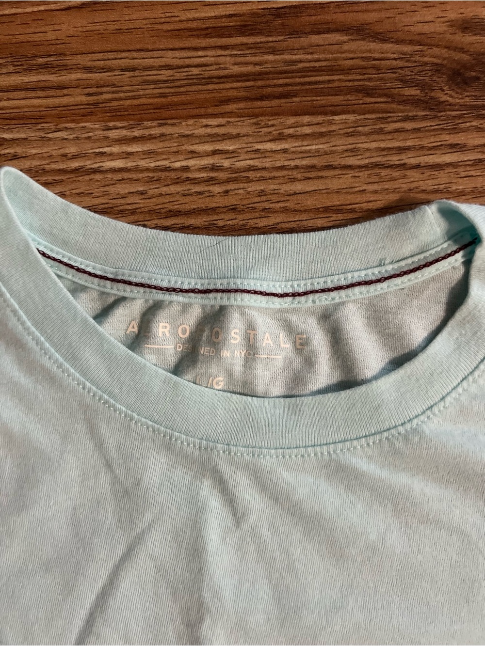 Vintage Style Y2K Aeropostale Women’s Mint Green Crewneck Tee